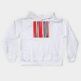 colorful abstract striped pattern Kids Hoodie